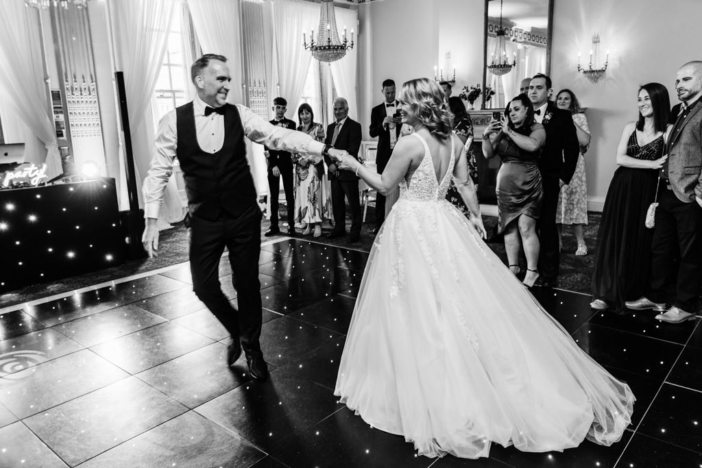 First dance at Buxted Park Hotel wedding